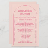 Minimalistisch, würde sie lieber Brautparty-Game-F (Vorne/Hinten)