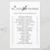 Minimalistisch würde sie lieber Brautparty spielen (Vorderseite)