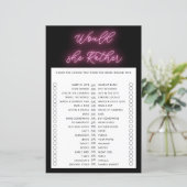 Minimalistisch würde sie lieber Brautparty spielen (Stehend Vorderseite)