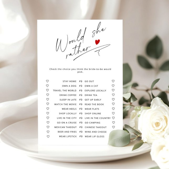 Minimalistisch Würde sie lieber Brautparty spielen (Von Creator hochgeladen)