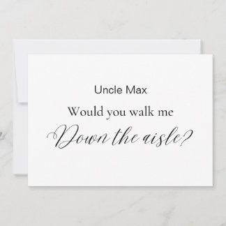 Minimalistisch würden Sie mich den Gang hinunterla Einladung