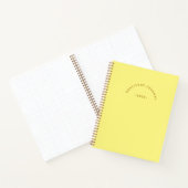 Minimalistisch-Yellow-Year Arch Dankesblatt Notizblock (Innenseite)