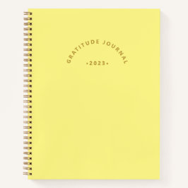 Minimalistisch-Yellow-Year Arch Dankesblatt Notizblock