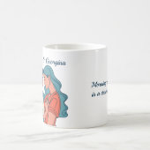 Minimalistisch Zeichnend lesbisches Paar Personali Kaffeetasse (Mittel)