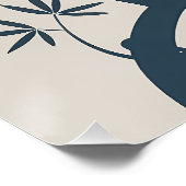 Minimalistisch Zen Bamboo Wall Art Poster (Ecke)