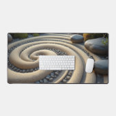 Minimalistisch Zen Garden Desk Mat Schreibtischunterlage (Tastatur & Maus)