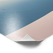 Minimalistisch Zen Sunrise Lake Fotodruck (Ecke)