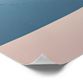 Minimalistisch Zen Sunrise Lake Stretched Canvas P Poster (Ecke)