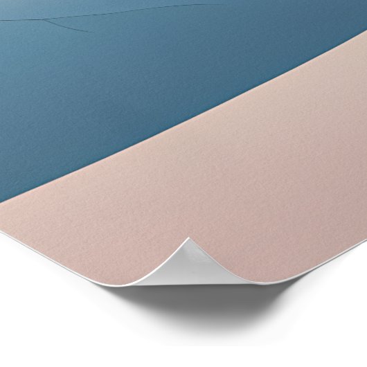 Minimalistisch Zen Sunrise Lake Stretched Canvas P Poster (Ecke)