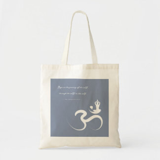 Minimalistisch Zen Yoga Spiritual Om Om Calligraph Tragetasche
