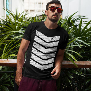 Minimalistisch Zickzack Stilvoller Sommer T-Shirt