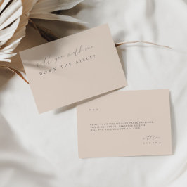 Minimalistisch zu Fuß durch den Gang Einladung