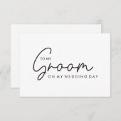 Minimalistisch zu meinem Groom auf meiner Hochzeit (Vorne/Hinten)