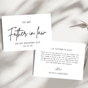 Minimalistisch zu meinem Jurastudenten an meinem H Dankeskarte