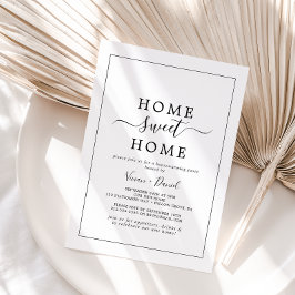 Minimalistisch Zuhause Sweet Zuhause Housewärming  Einladung