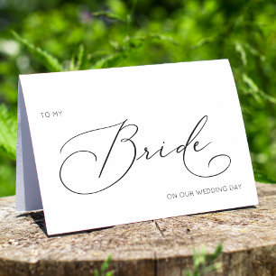 Minimalistisch zur Hochzeitskarte meiner Braut Karte