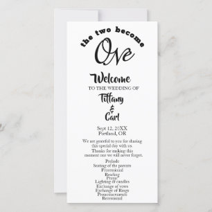 Minimalistisch zwei werden zu einem White Wedding