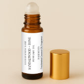 Minimalistische 10 ml Parfüm-Ölwalzen Flaschenetik Aufkleber