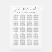 Minimalistische 20-Tisch-Sitzkarte Akryllische Bes Acrylschild (Vorderseite)