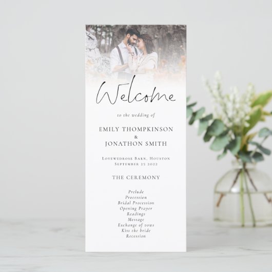 Minimalistische 2 Fotos Overlay-Skripteinsätze Programm (Stehend Vorderseite)