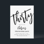 Minimalistische 30. Geburtstagseinladungen | 30. Einladung<br><div class="desc">Minimalistische 30. Geburtstagseinladung. Bereit,  von dir personalisiert zu sein!</div>