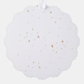 Minimalistische 3-Fotos-Familie Frohe Weihnachtsfe Ornament Karte (Rückseite)