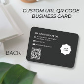 Minimalistische 3D-Gradient Black Diamond Geometri Visitenkarte