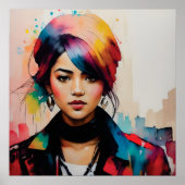 Minimalistische Abbildung Anime Poster (Vorne)