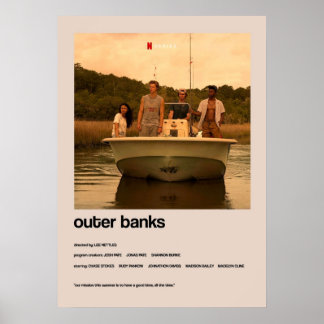 Minimalistische Abdeckung der Außenbanken Poster
