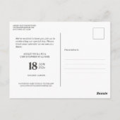 Minimalistische Abgeschiedene Bezeichnungen Magnet Postkarte (Rückseite)