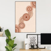 Minimalistische aborigine-Kunst Poster (Heimbüro)