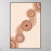 Minimalistische aborigine-Kunst Poster (Vorne)