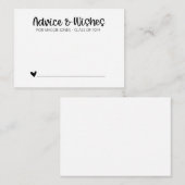 Minimalistische Abschluss-Beratungskarten für das  Hinweiskarte (Vorne/Hinten)