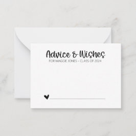 Minimalistische Abschluss-Beratungskarten für das  Hinweiskarte