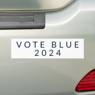 Minimalistische Abstimmung Blue Kamala Harris 2024 Autoaufkleber