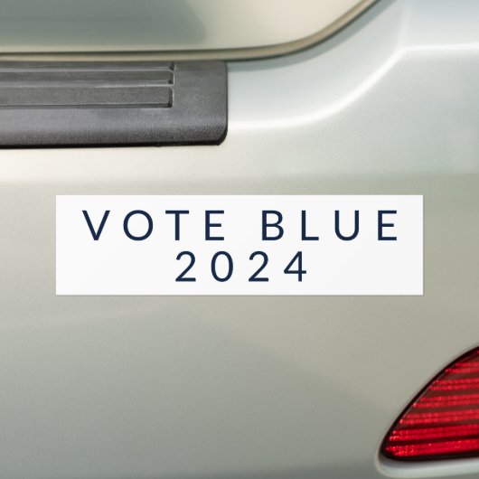 Minimalistische Abstimmung Blue Kamala Harris 2024 Autoaufkleber (Auf Auto)