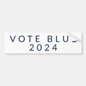 Minimalistische Abstimmung Blue Kamala Harris 2024 Autoaufkleber (Vorne)