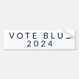 Minimalistische Abstimmung Blue Kamala Harris 2024 Autoaufkleber