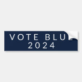 Minimalistische Abstimmung Blue Kamala Harris 2024 Autoaufkleber (Vorne)
