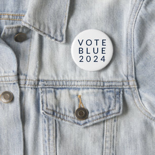 Minimalistische Abstimmung Blue Kamala Harris 2024 Button