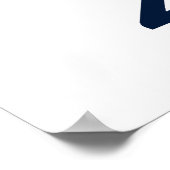 Minimalistische Abstimmung Blue Kamala Harris 2024 Poster (Ecke)