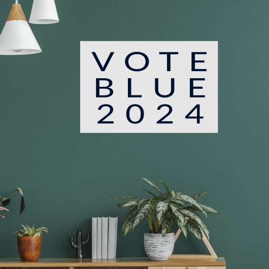 Minimalistische Abstimmung Blue Kamala Harris 2024 Poster (Wohnzimmer 1)