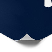 Minimalistische Abstimmung Blue Kamala Harris 2024 Poster (Ecke)