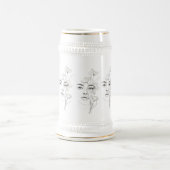 Minimalistische Abstract Line Art Kaffeetasse (Mittel)