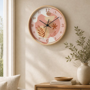 Minimalistische Abstrakt-II-Wandleuchte Uhr