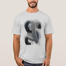 Minimalistische Abstrakte Artwork Herren-T - Shirt