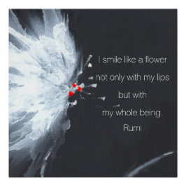 Minimalistische Abstrakte Blumenart Poster