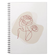 Minimalistische abstrakte Blumenlinienkunst
