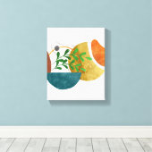 Minimalistische Abstrakte botanische Bio Formen Leinwanddruck (Insitu (Holzboden))