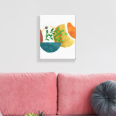 Minimalistische Abstrakte botanische Bio Formen Leinwanddruck (Insitu (Wohnzimmer))